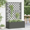 vidaXL Raised Bed Mocha Plastic (PP) Large Waterproof materials - 3 of 4