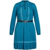 Women's Plus Size Precious Tie Dress - teal | CITY CHIC - image 3 of 3