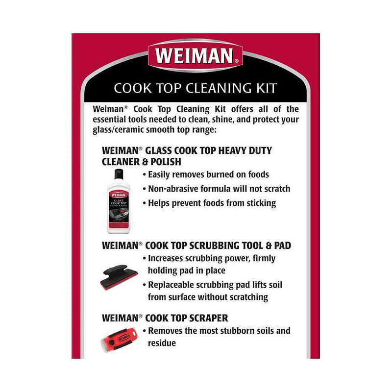 Weiman Complete Cook Top Cleaning Kit, 3 of 9