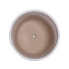 Grungis Modern Planters for Outdoor Plants,Sleek Grid Ceramic Flowerpot Planters with Drainage Hole for Patio,Garden,Set of 3 - 3 of 4