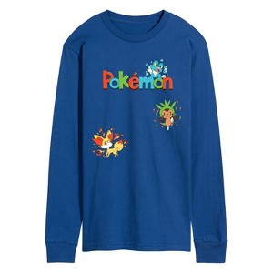 Men's - Pokémon - Chespin, Fennekin, Froakie Long Sleeve Graphic T-Shirt - 1 of 3