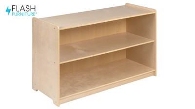 Natural Birch Plywood 2-Section Classroom Storage Cabinet