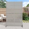 PexFix 72 in. x 47 in. Outdoor Privacy Rectangle Screen Galvanized Steel Panel Divider in Gray - 2 of 4
