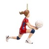 Kurt Adler Resin Ornament for Christmas Tree, Volleyball Girl - 2 of 3