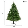 SEVOBAL 7FT Spruce Artificial Christmas Tree Unlit Flocked Xmas Tree Full Appearance Foldable Easy Assembly Metal Stand, Green, 47.2"*47.2"*82.6" - 3 of 4