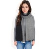 Anna-Kaci Women's Color Block Knitted Scarf with Gradient Design and Soft Warm Fabric - 4 of 4