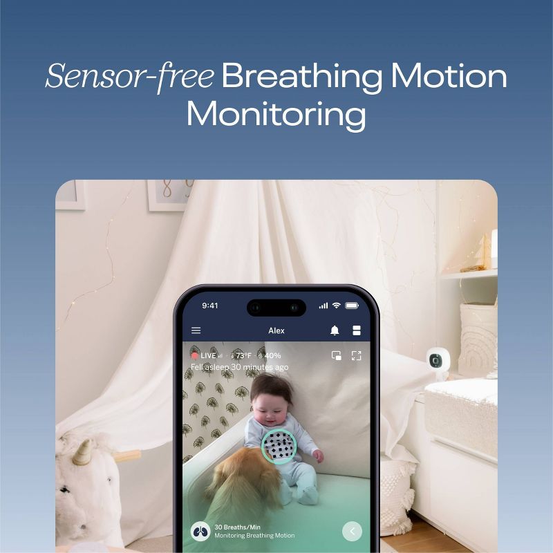 Nanit Pro Smart Baby Monitor &#38; Flex Stand - White, 6 of 13