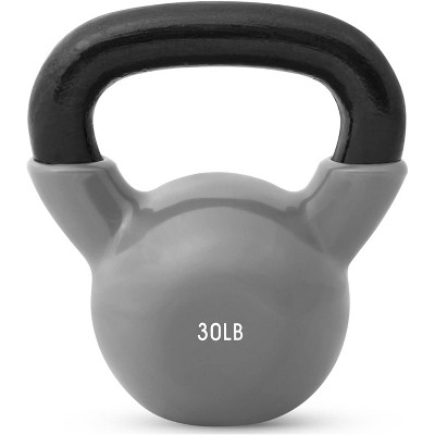 Keppi 30lb Kettlebell Weights Vinyl Coated Iron