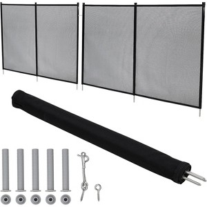 Coucheta Removable Pool Safety Fence, 320GSM Mesh with Stainless Steel Frame, DIY Adjustable Barrier for Inground/Above Ground Pools, Garden, Deck - 1 of 4