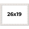 PosterPalooza | Sculpted White Picture Frame - UV Acrylic, Backing Board, Hanging Hardware Included - 2 of 4