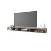 70.9" Manufactured Wood Wall-Mounted TV Stand with Spacious Shelving and Minimalist Design and Sturdy Load Support for Living Room - 4 of 4