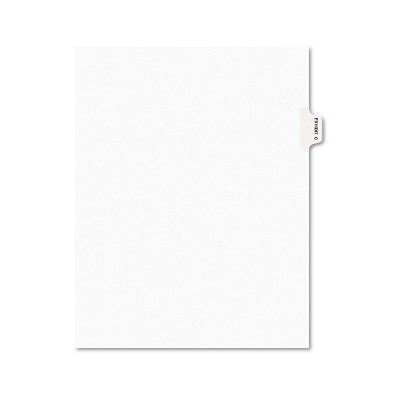 Avery-Style Preprinted Legal Side Tab Divider Exhibit C Letter White 25/Pack 01373