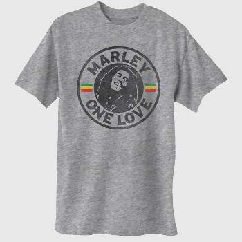 Men's Bob Marley Short Sleeve Graphic T-Shirt Heather Gray