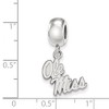 Black Bow Jewelry Sterling Silver Mississippi Rebels NCAA Bead Charm - 3 of 4
