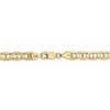Black Bow Jewelry 5.25mm, 14k Yellow Gold, Concave Anchor Chain Necklace - 4 of 4