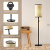 Maxax Black Floor Lamp with Painted Iron and Rattan Shade - 4 of 4