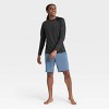 Men's Big & Tall Slim Fit Long Sleeve Rash Guard Swim Shirt - Goodfellow &  Co™ Black 3xlt : Target