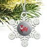 Marist College Secondary Logo Metal Snowflake Christmas Tree Holiday Ornament - 2 of 3