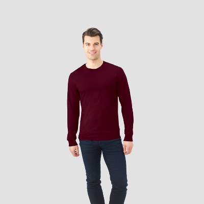maroon long sleeve shirt outfit