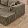 132.48" Corduroy U-Shaped Modular Sectional Sofa, Minimalist Style - 2 of 4