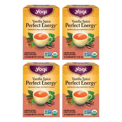Yogi Tea - Vanilla Spice Perfect Energy Tea -  64 ct, 4 Pack