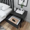 Plank+Beam Solid Wood Nightstand with Storage Drawer, Modern Small End Table - 4 of 4