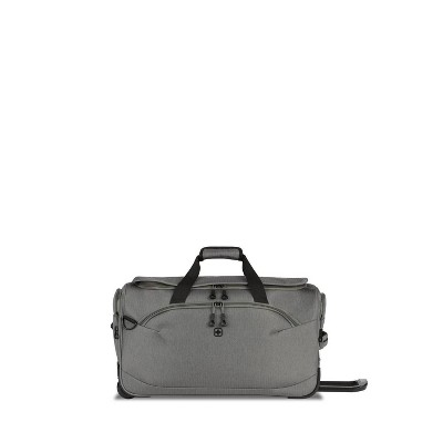 SFFashion™ Leather Weekender Duffel Bag w/ Shoe Compartment