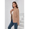 Womens Blazer Jackets Business Casual Long Sleeve Open Front Work Office Blazers Notch Collar Button Suit Jackets - 4 of 4
