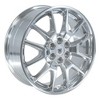 OE Wheels LLC CA12-20080-6120-53P Polished Wheel Painted (20 x 8. inches /6 x 120 mm, 53 mm Offset) - 4 of 4