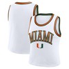 NCAA Miami Hurricanes Women's White Cropped Jersey - 3 of 3