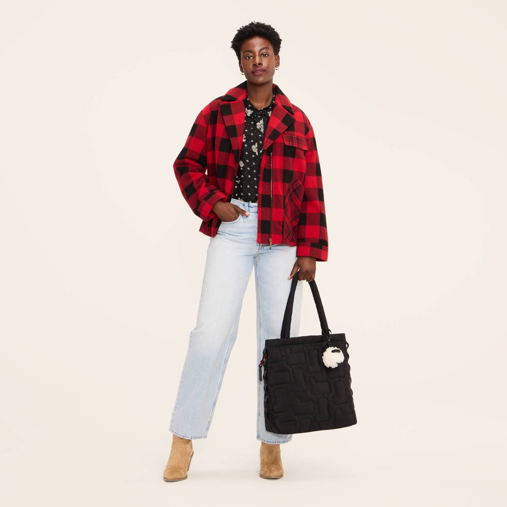 Women's Buffalo Check Melton Jacket - Woolrich x Target Red/Black M