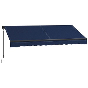 Resenkos Backyard Garden Canopy, Camping Canopy Screen Tent,Patio Awning Canopy Retractable Deck Door Outdoor Sun Shade Shelter - 1 of 4
