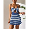 Womens Swimwear Cover Ups Knit Bathing Suit Summer Crochet Hollow Out Beach Dresses - 3 of 4