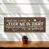 Slickblue Sweet Goodnight Quote Sign, 3.5x10 Rustic Knotty Pine Wood Plaque, Wall or Shelf Decor - 3 of 3