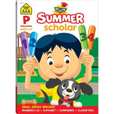 School Zone Preschool Summer Scholar Workbook - (Paperback)