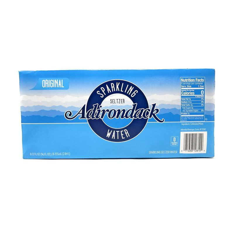 Adirondack Sparkling Seltzer Water Original - Case of 3/8 pack, 12 oz, 3 of 6