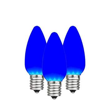 Novelty Lights C9 LED Plastic Ceramic (Opaue) Christmas Replacement Bulbs Dimmable 25 Pack