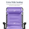 Best Choice Products Oversized Padded Zero Gravity Chair, Folding Outdoor Patio Recliner w/ Side Tray - 3 of 4