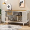 55.12 "Spacious Cat House with Tempered Glass, for Living Room, Hallway, Study and Other Spaces - 2 of 4