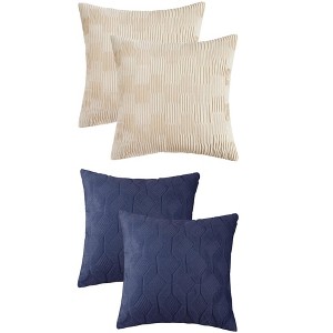 REGALWOVEN 4 Pcs Soft Decorative Throw Pillow Covers for Living Room 18" x 18" - 1 of 4