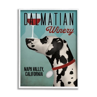 Stupell Industries Vintage Dalmatian Winery Framed Giclee Art