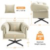 Yaheetech Modern Swivel Accent Chair for Living Room, Bedroom - 3 of 4