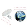 Starry Nights Round Stud Earrings Silver Plated Womens Ginger Lyne Collection - 3 of 3