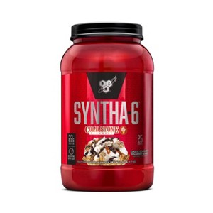 BSN Syntha-6 Whey Protein Powder, Cold Stone Creamery- Cookie Doughn't You Want Some, Micellar Casein, Milk Protein Isolate Powder, 25 Servings - 1 of 4