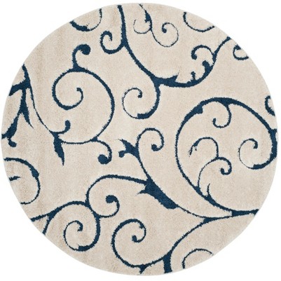 cream/blue