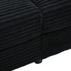 GlasFlength Sectional Sofas, Contemporary  Sectional, Spacious and Cozy, Perfect for Family Rooms, Black, 86.5"*62"*34.5" - 3 of 4