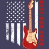 Women's Design By Humans Best Dad Ever Guitar and Flag By MINHMINH Racerback Tank Top - 2 of 2