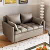 Whizmax 44”W Faux Leather Loveseat Sofa, Couch with Heavy Duty Frame and Comfortable Cushion for Living Room or Office Space - 2 of 4