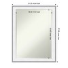 Amanti Art Maya Half-Inch-Bevel Framed Bathroom Vanity Wall Mirror - 3 of 4