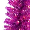 Puleo 4.5' Pre-lit Tinsel Artificial Christmas Tree with Clear Lights - 2 of 3